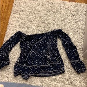 Off the shoulder long sleeve